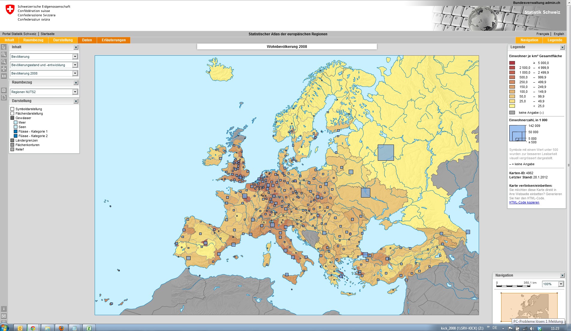 statistischer Atlas EU